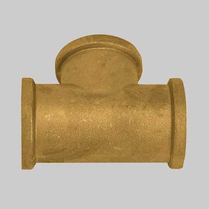 RACCORDO A TEE OTTONE GIALLO  2 x 2 x 2     MADE IN ITALY