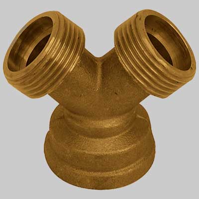 RACCORDO A Y OTTONE GIALLO  3/4     MADE IN ITALY