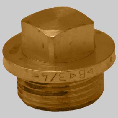 TAPPO MASCHIO CON QUADRO OTTONE GIALLO  1     MADE IN ITALY