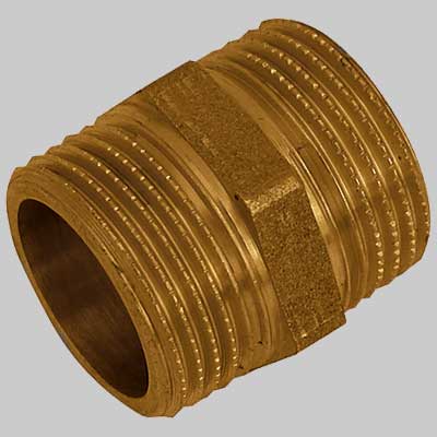 NIPLES 5 FILETTI OTTONE GIALLO  1/2 x 1/2     MADE IN ITALY