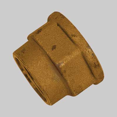 MANICOTTO RIDOTTO FEMMINA/FEMMINA OTTONE GIALLO  2 x 11/4     MADE IN ITALY