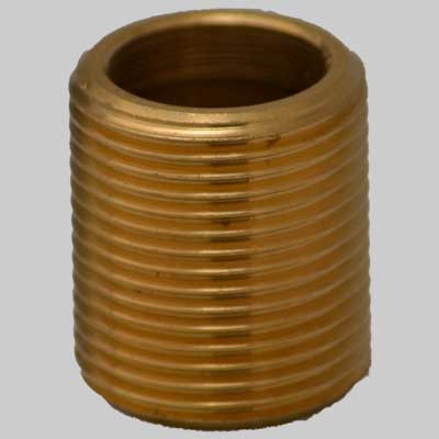 NIPLES TUTTO FILETTATO OTTONE GIALLO  1/2     MADE IN ITALY