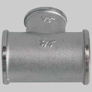 RACCORDO A TEE DIRITTO RIDOTTO OTTONE NICHELATO  1 x 3/4 x 1     MADE IN ITALY