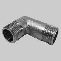 GOMITO MASCHIO/MASCHIO OTTONE NICHELATO  3/8 x 3/8     MADE IN ITALY