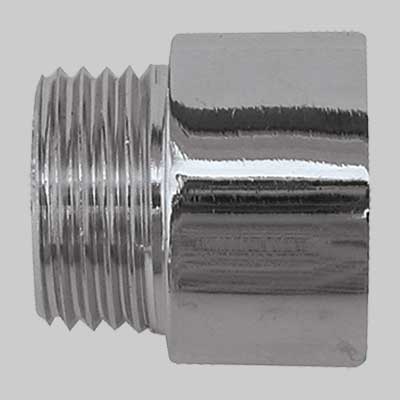 PROLUNGA OTTONE CROMATA  1/2 x 20     MADE IN ITALY