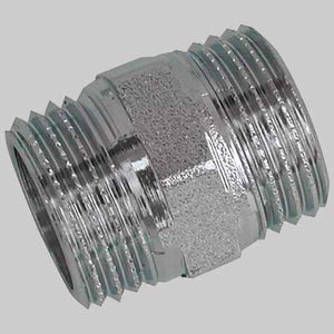 NIPLES OTTONE CROMATO  3/8 x 3/8     MADE IN ITALY