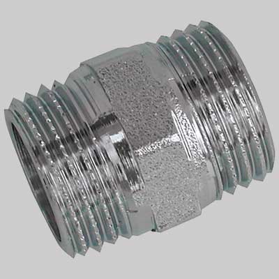 NIPLES OTTONE CROMATO  3/4 x 3/4     MADE IN ITALY