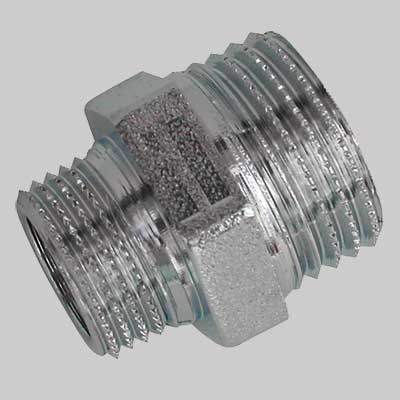 NIPLES RIDOTTO OTTONE CROMATO  M 1 x 3/4 M     MADE IN ITALY