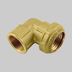 RACCORDO CURVO FEMMINA PN 25 COBRARING  63 x 2     TIEMME