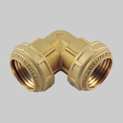 RACCORDO CURVO DOPPIO PN 25 COBRARING  32 x 32     TIEMME