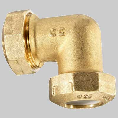 RACCORDO A GOMITO DOPPIO PE ANELLO RESINA  25 x 25     CG CAVALLETTO