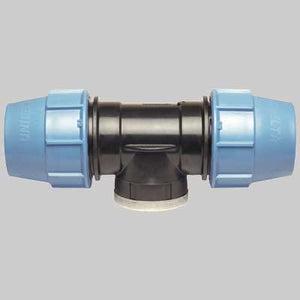 RACCORDO A TEE FEMMINA PLASTICA  32 x 1/2 x 32     UNIDELTA