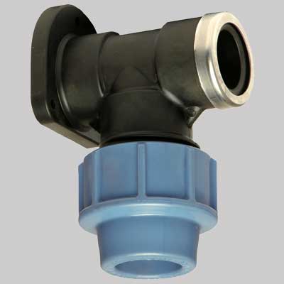 RACCORDO MURALE A GOMITO PLASTICA  20 x 1/2     UNIDELTA