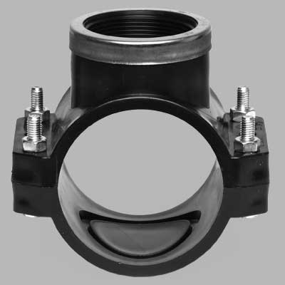 PRESA STAFFA CON RINFORZO E GUARNIZIONE PIATTA BULLONI INOX PN 10  40 x 1     UNIDELTA