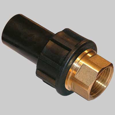 GIUNTO DI TRANSIZIONE OTTONEPE FILETTATO FEMMINA  3/4 x 25     UNIDELTA