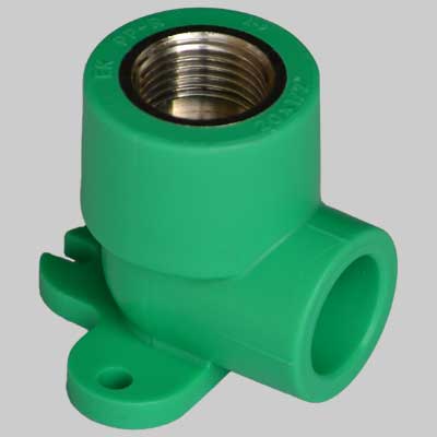 GOMITO FILETTATO CON STAFFA FEMMINA  1/2 x 20     WAVIN