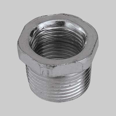 RIDUZIONE CON VITE MASCHIO/FEMMINA ACCIAIO  3/8 x 1/4     MADE IN ITALY