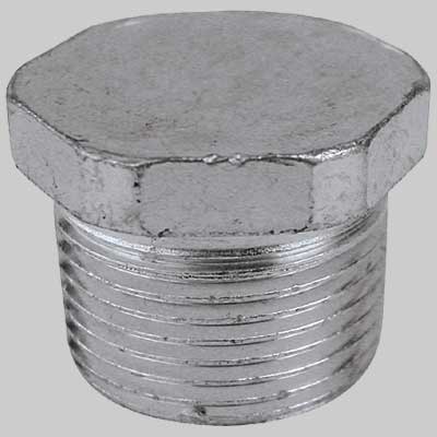 TAPPO MASCHIO ESAGONALE ACCIAIO  3/8     MADE IN ITALY