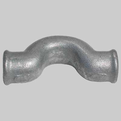 CURVA A SORPASSO FEMMINA/FEMMINA ZINCATA  1     MADE IN ITALY