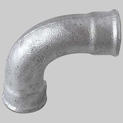 CURVA A 90  ° FEMMINA/FEMMINA ZINCATA  2     MADE IN ITALY