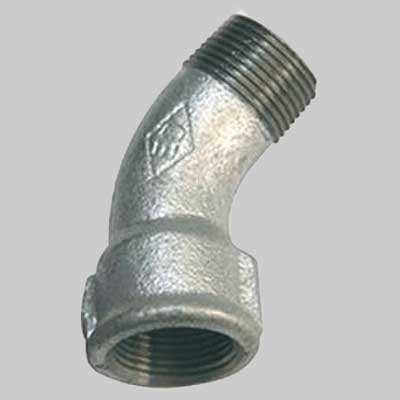 CURVA A 45  ° MASCHIO/FEMMINA ZINCATA  4     MADE IN ITALY