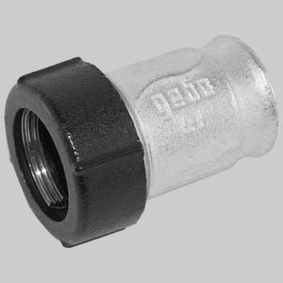 RACCORDO A COMPRESSIONE IN GHISA FEMMINA  11/2 x 47     GEBO