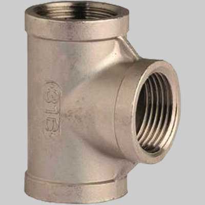 RACCORDO A TEE FEMMINA IN ACCIAIO INOX  1     MADE IN ITALY