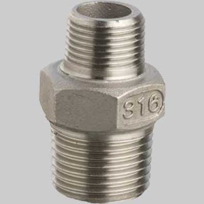 RACCORDO NIPLES RIDOTTO IN ACCIAIO INOX  1 x 1/2     MADE IN ITALY