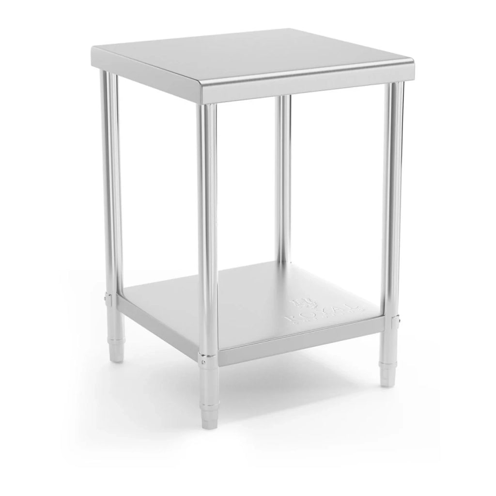 Tavolo da lavoro professionale in acciaio inox da cucina 60 x 60 cm portata 150 kg 14_0003662