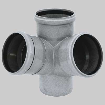 BRAGA A SCAGNO ANGOLAZIONE DOPPIA PP HTEM  110x110x110 67  °     WAVIN