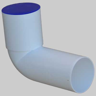 CURVA WC PROLUNGATA BIANCA  90     WAVIN