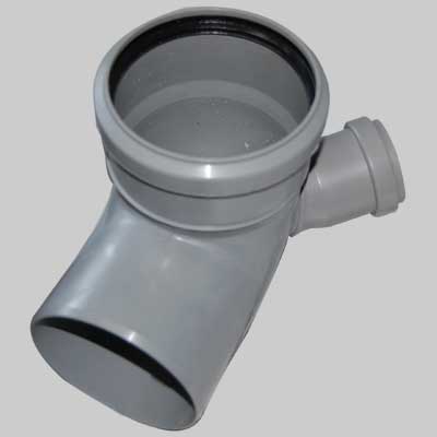 CURVA HTB ANGOLO 875  ° CON ATTACCO LATERALE  110/40 dx     WAVIN