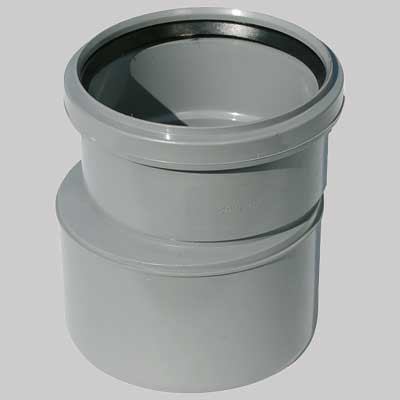 RACCORDO DI PASSAGGIO PPPVC AUMENTO  F 110 PP c/guarn. X M 125 Pvc     MADE IN ITALY