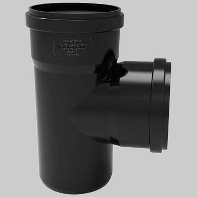 DERIVAZIONE DOPPIA RIDOTTA PHONO BLACK 87  ° MF  100 x 50     REDI