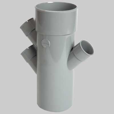 DERIVAZIONE TRIPLA PARALLELA 45  ° MF  100  40/40/40     NICOLL