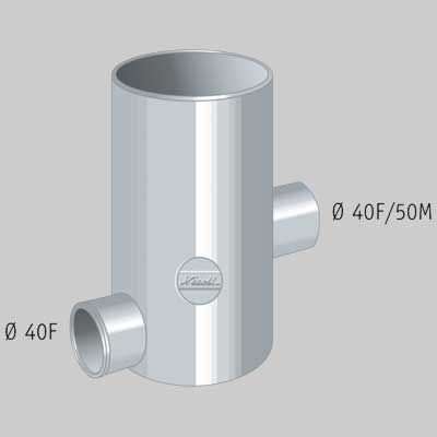 POZZETTO A PAVIMENTO 2 VIE ALTO  10040     NICOLL