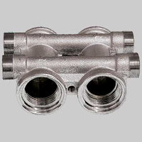 COLLETTORE COMPLANARE 'FAR' COMPONIBILE CROMATO  3/4 2+2     FAR