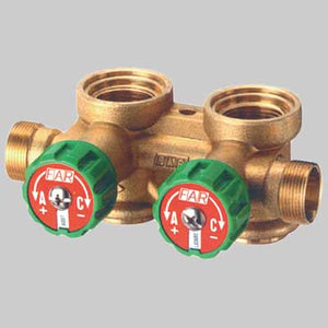 COLLETTORE COMPLANARE CON VALVOLE  2 Deriv. 3/4 Giallo SX     FAR