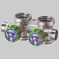 COLLETTORE COMPLANARE CON VALVOLE  2 Deriv. 3/4 Cromato DX     FAR