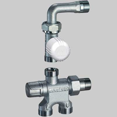 KIT VALVOLA TERMOSTATICA CON DETENTORE MONOTUBO GRT  1/2  24x19     FAR