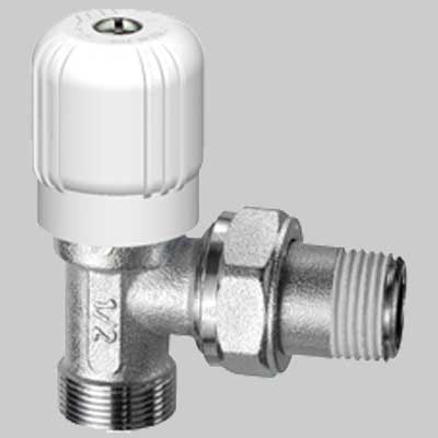 VALVOLA FAR A SQUADRO PER TUBO RAME PLASTICA MULTISTRATO  3/8 x 2419     FAR