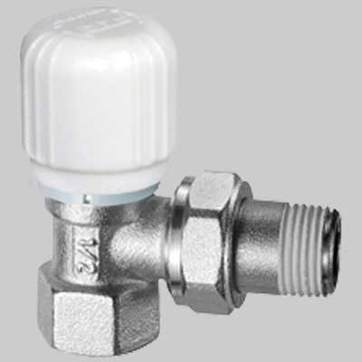 VALVOLA TERMOSTATICA FAR A SQUADRO ATTACCO FERRO  3/8  3/8 Ferro     FAR