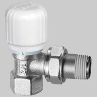 VALVOLA TERMOSTATICA FAR A SQUADRO ATTACCO FERRO  1/2  1/2 Ferro     FAR