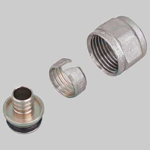 ADATTATORE TUBO PLASTICA CON CALOTTA  15 x 2,5     FAR