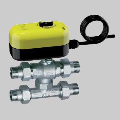 VALVOLA DI ZONA MOTORIZZATA 3 VIE CON TEE DI BYPASS  3/4     FAR