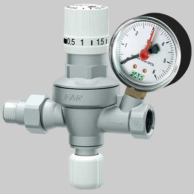 GRUPPO DI RIEMPIMENTO AUTOMATICO CON MANOMETRO 2106 FAR  1/2 MF     FAR