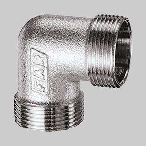 GOMITO DOPPIO MONOCONO CROMATO FAR  24 x 19     FAR