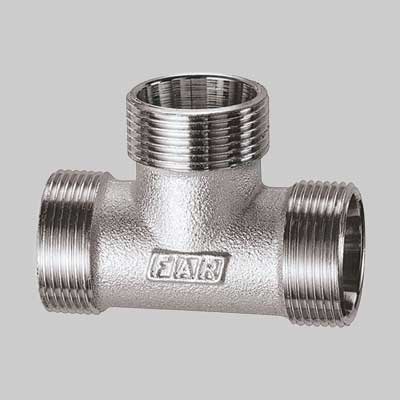 RACCORDO A TEE CON 3 MONOCONI CROMATO FAR  24 x 19     FAR