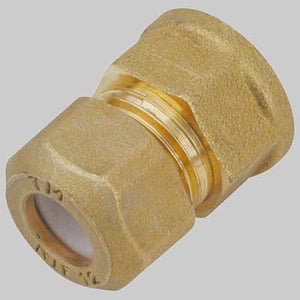 RACCORDO DIRITTO FEMMINA CON OGIVA P.T.E.F.  16 x 1/2  1/2 x 1/2     TIEMME