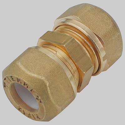 RACCORDO DIRITTO INTERMEDIO CON OGIVA P.T.E.F.  16 x 16  1/2     TIEMME